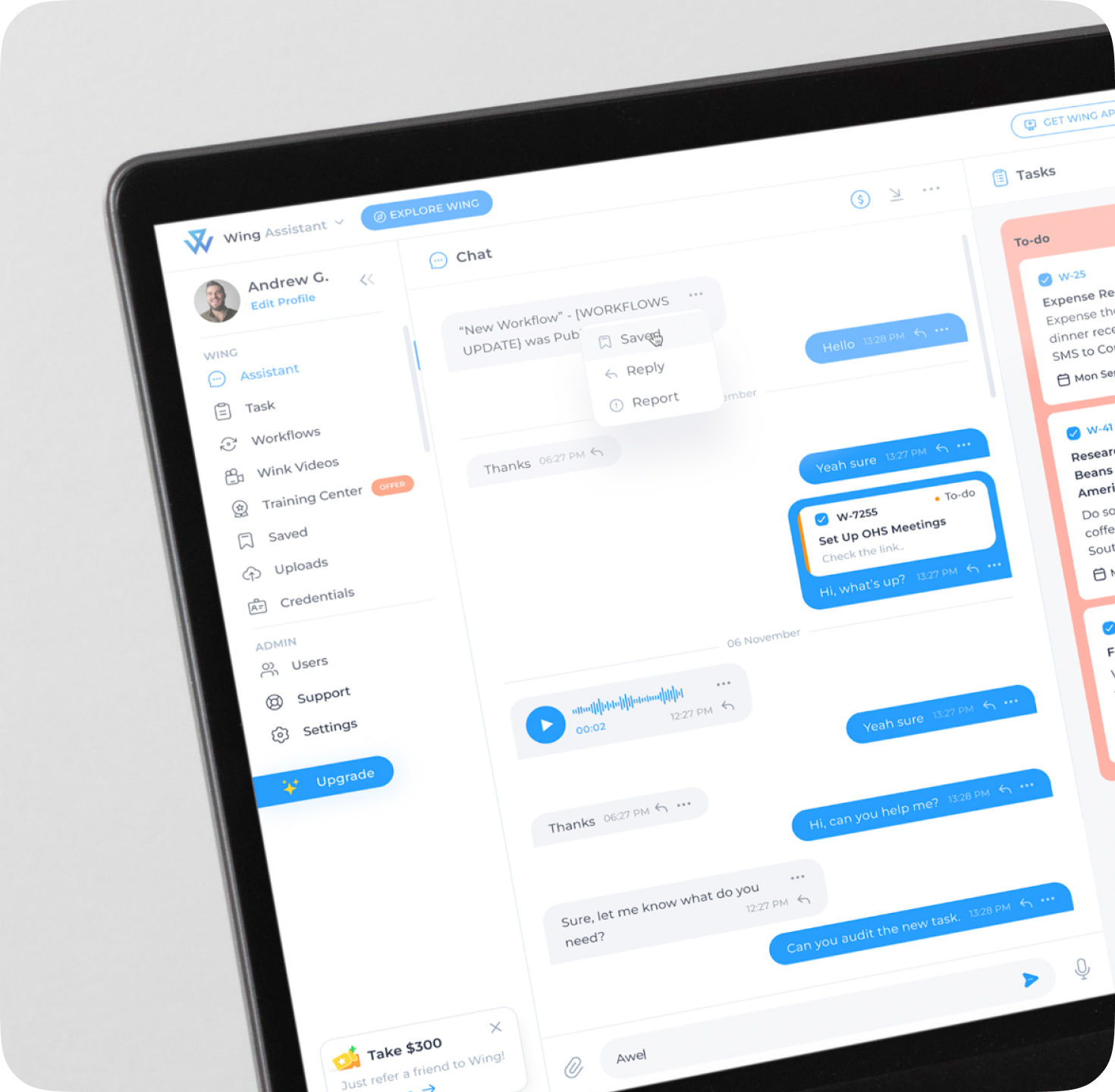 Wing – Virtual assistant for startups and SMEs